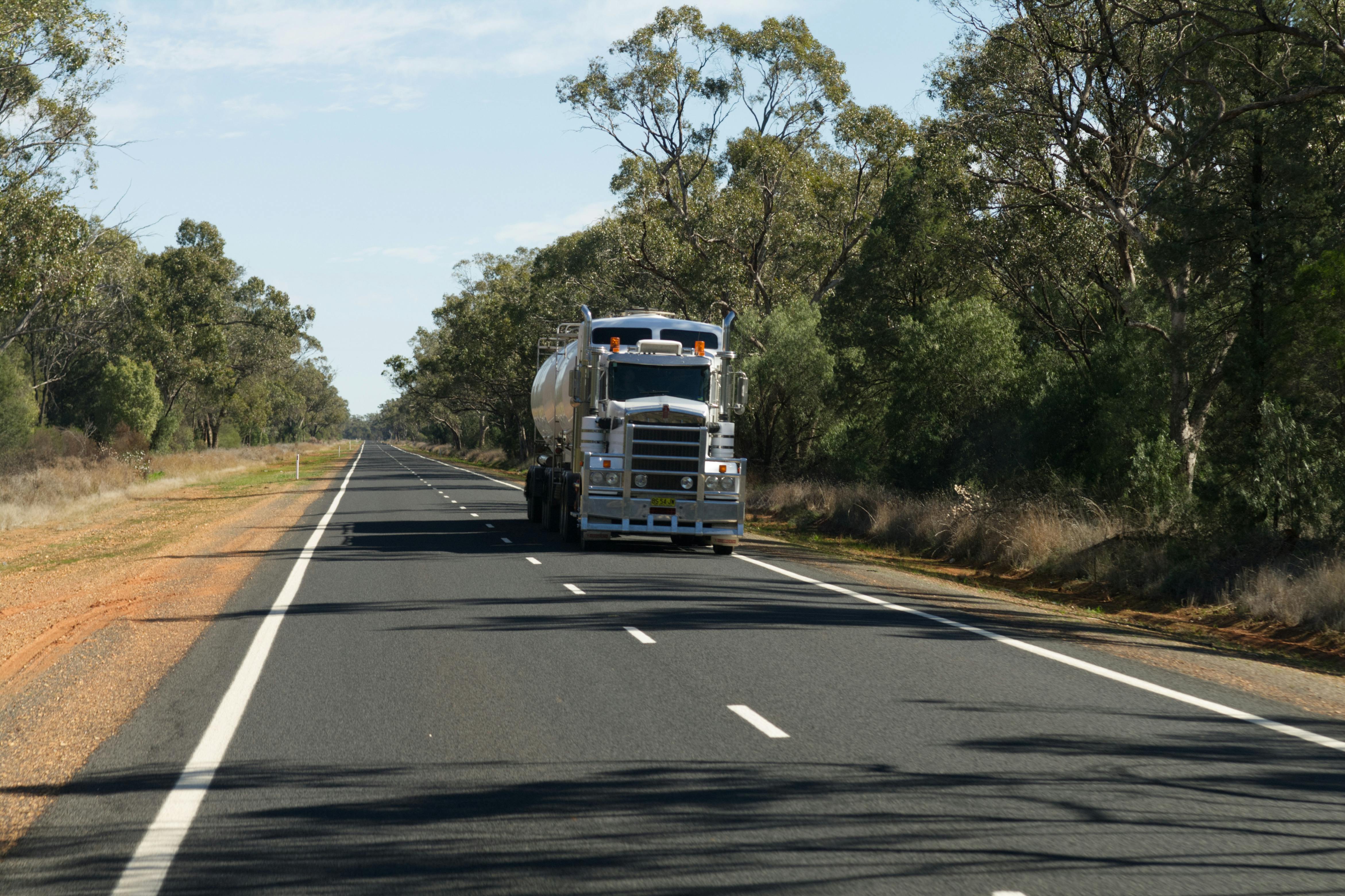 Heavy truck on a Queensland road